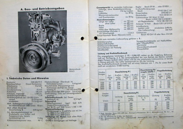 Mercedes-Benz OM 314 OM 352 Diesel 1969 Betriebsanleitung (0795)